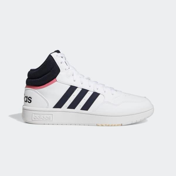 adidas Hoops 3.0 Mid Classic Shoes Cloud White 8.5 Womens Product Image