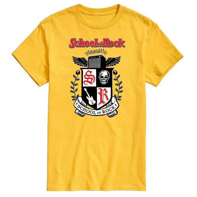 Mens School Of Rock Crest Graphic Tee Product Image