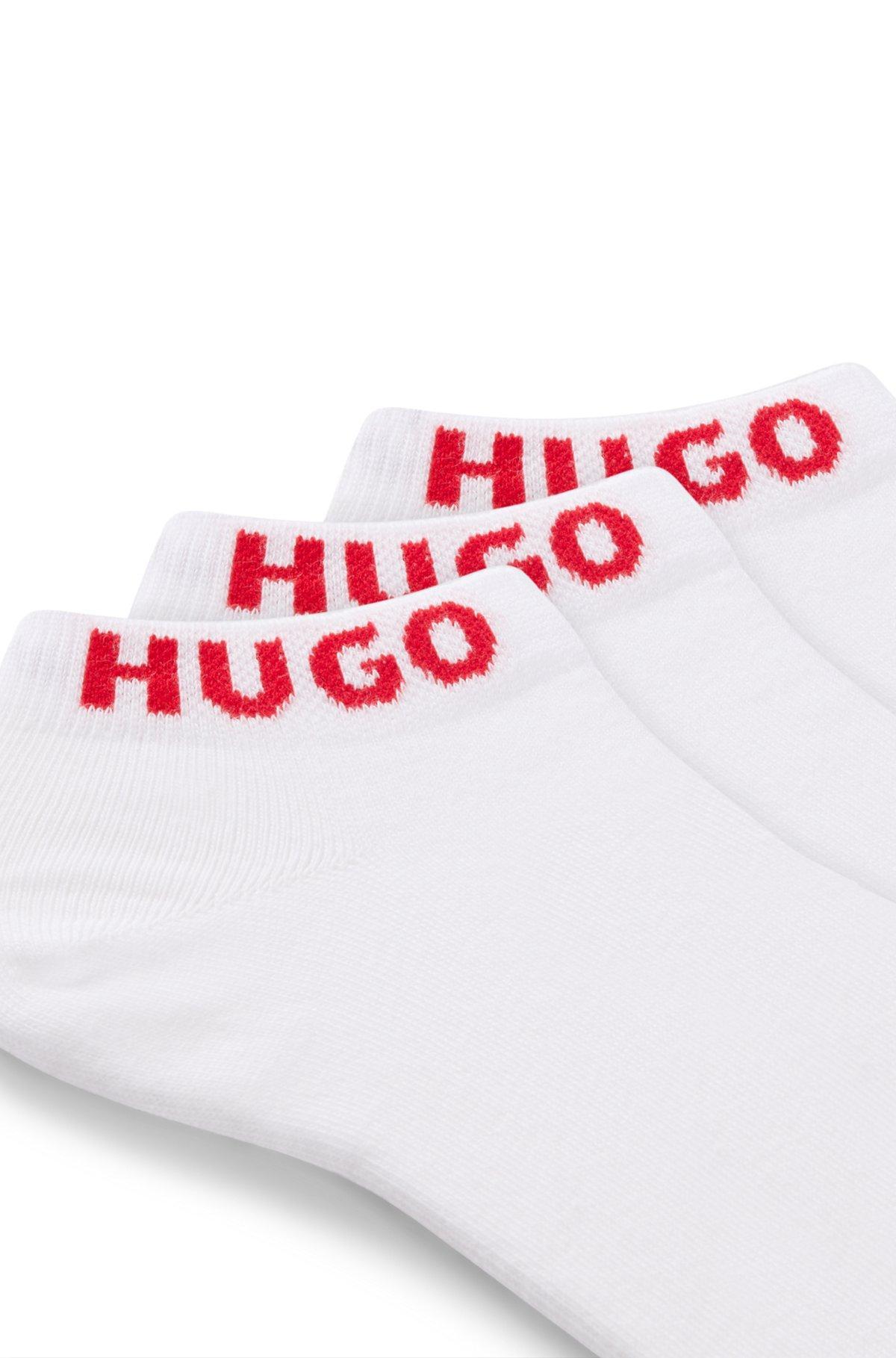 Three-pack of ankle-length socks with logo cuffs Product Image