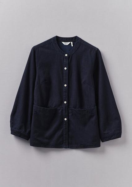 Front Pocket Soft Indigo Twill Shirt | Indigo Product Image