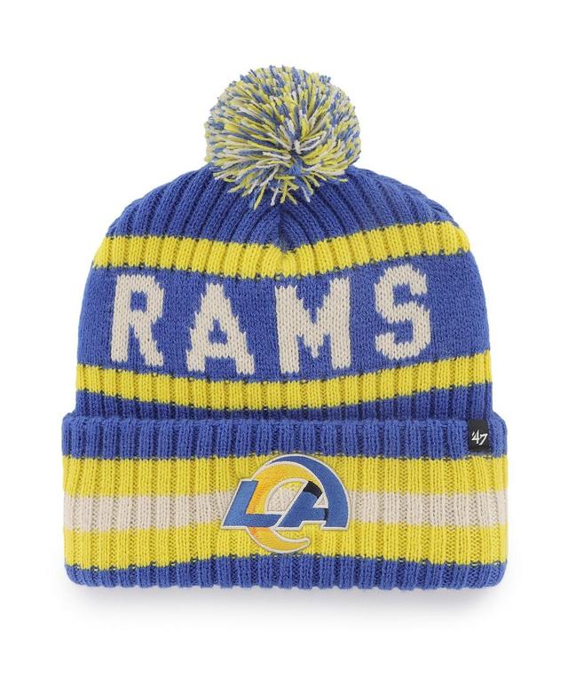 Mens 47 Royal Los Angeles Rams Bering Cuffed Knit Hat with Pom Product Image