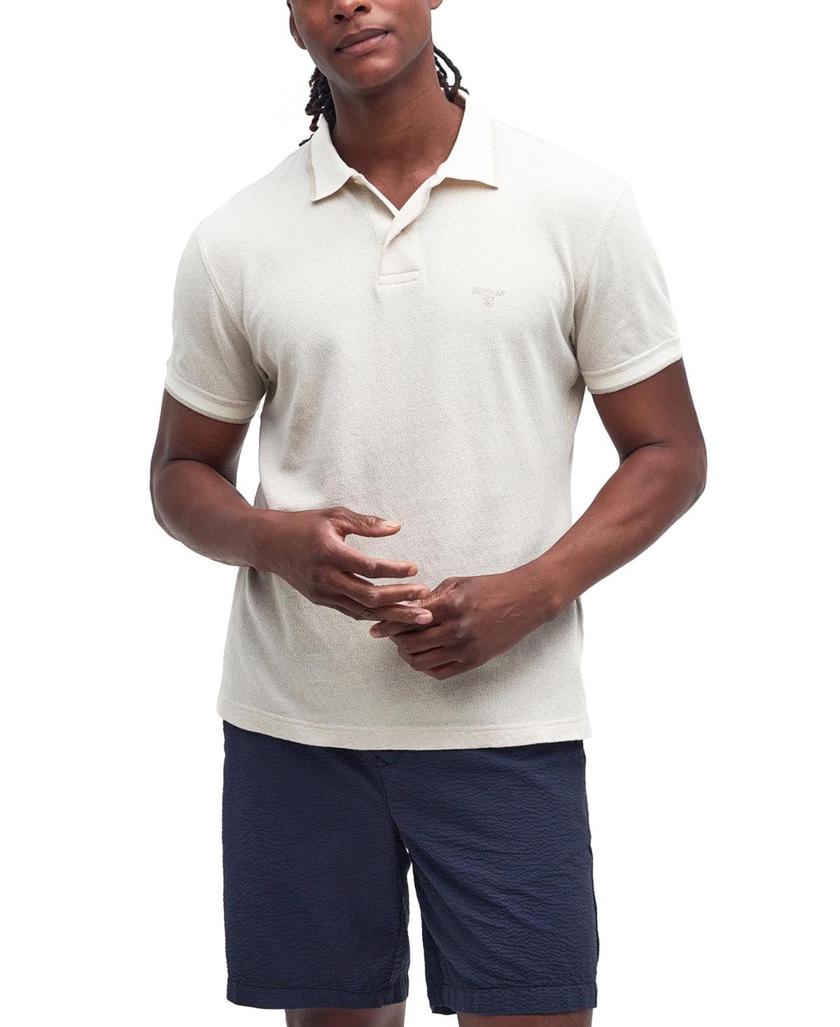 Barbour Mens Powburn Jacquard Short Sleeve Polo Shirt Product Image