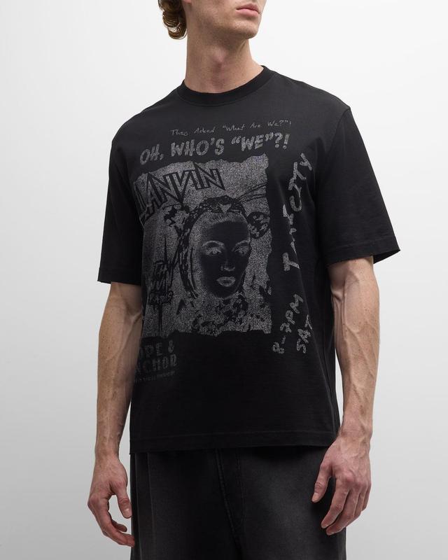 Mens Lanvin x Future Unisex Classic Printed T-Shirt Product Image