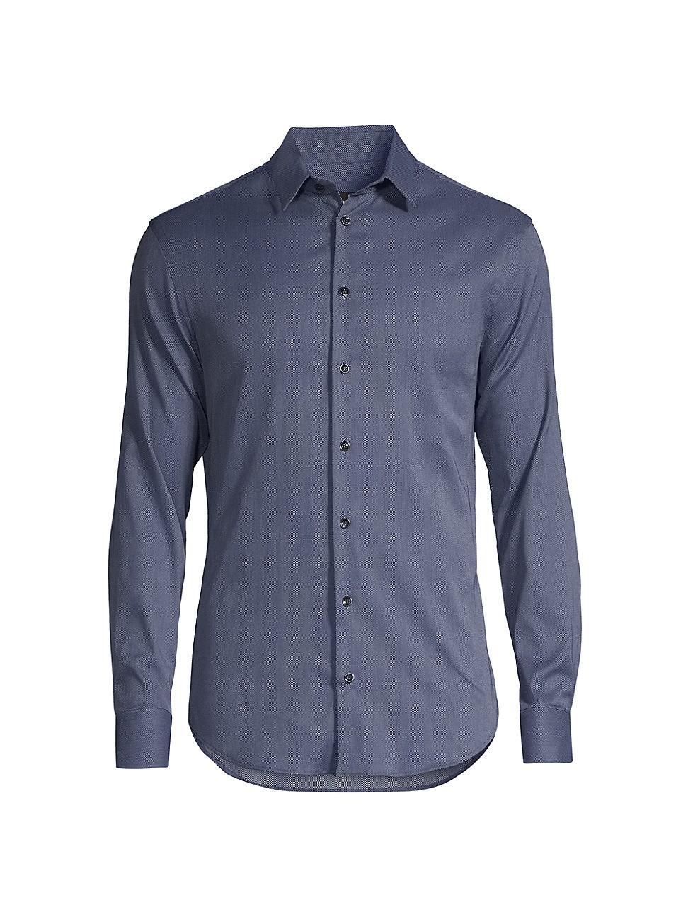 Mens Micro Print Sport Shirt Product Image