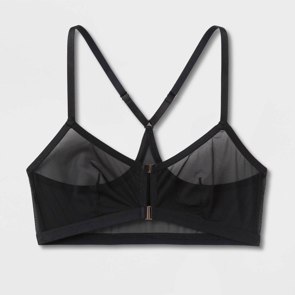 Womens Mesh Triangle Bralette - Auden Black Product Image