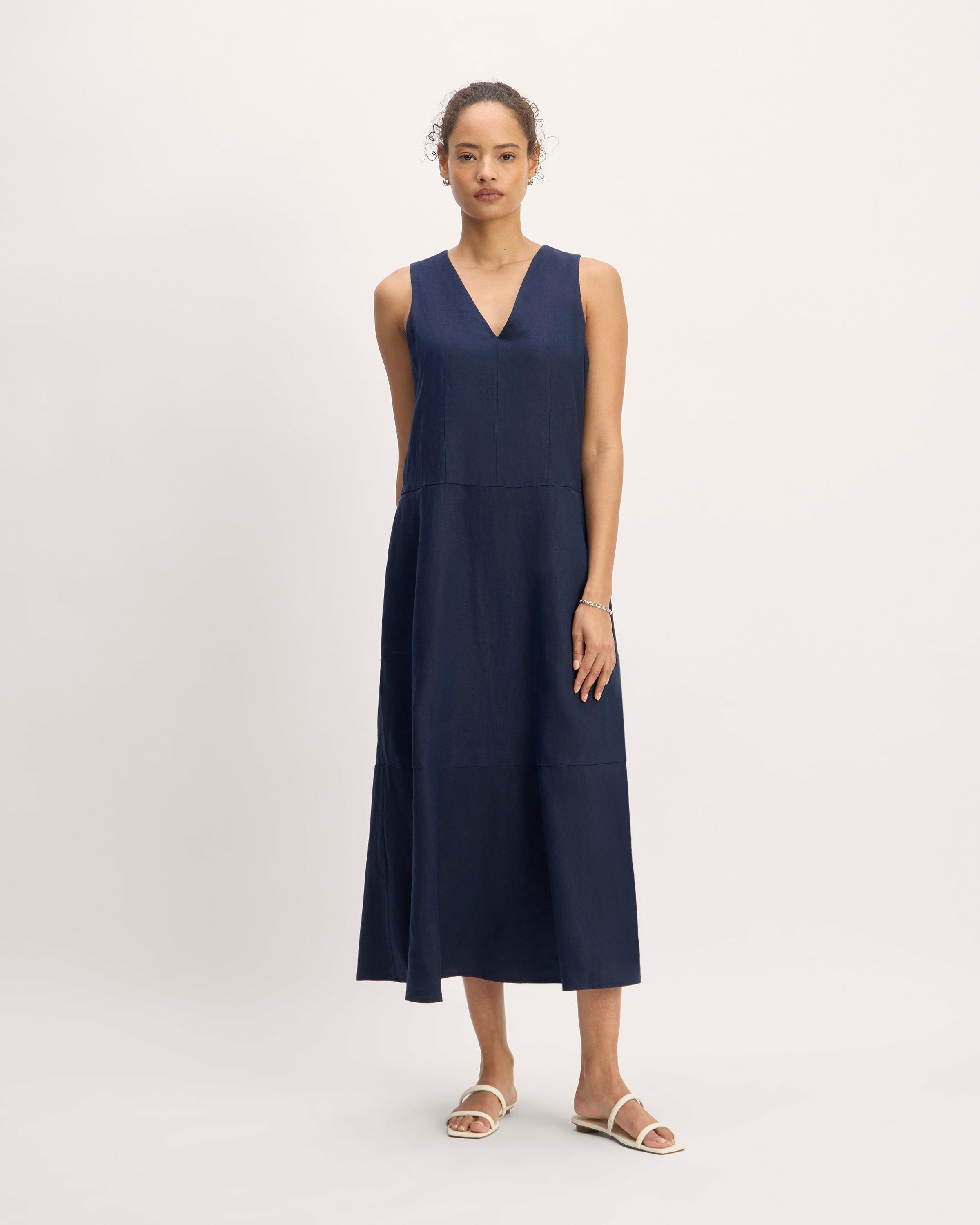 Womens Linen V-Neck Maxi Dress by Everlane Product Image