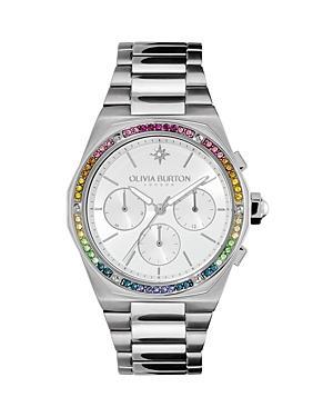 Olivia Burton Hexa Multifuction Rainbow  Stainless Steel Bracelet Watch Product Image