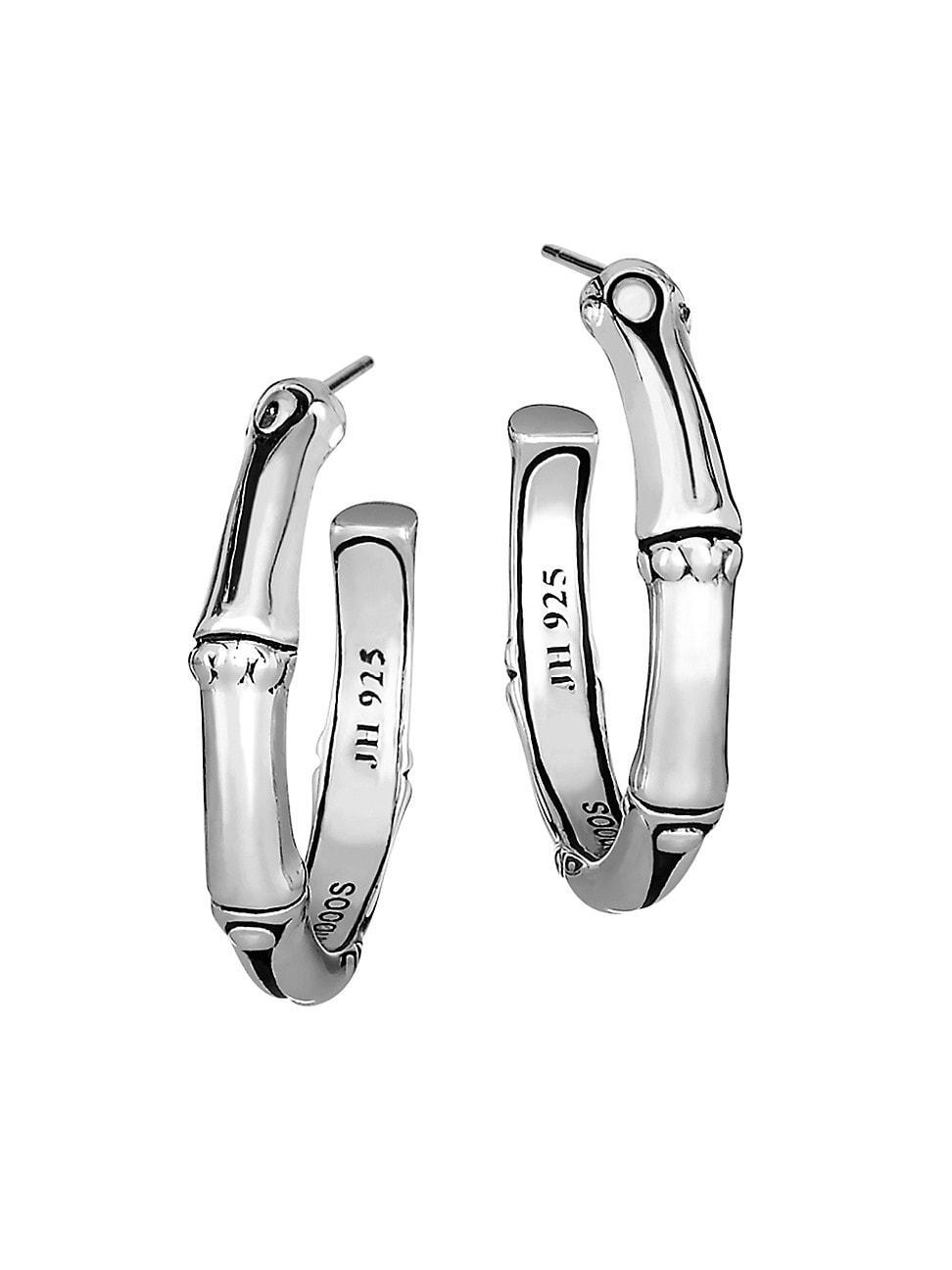 John Hardy Sterling Silver Bamboo Small Hoop Earrings Product Image