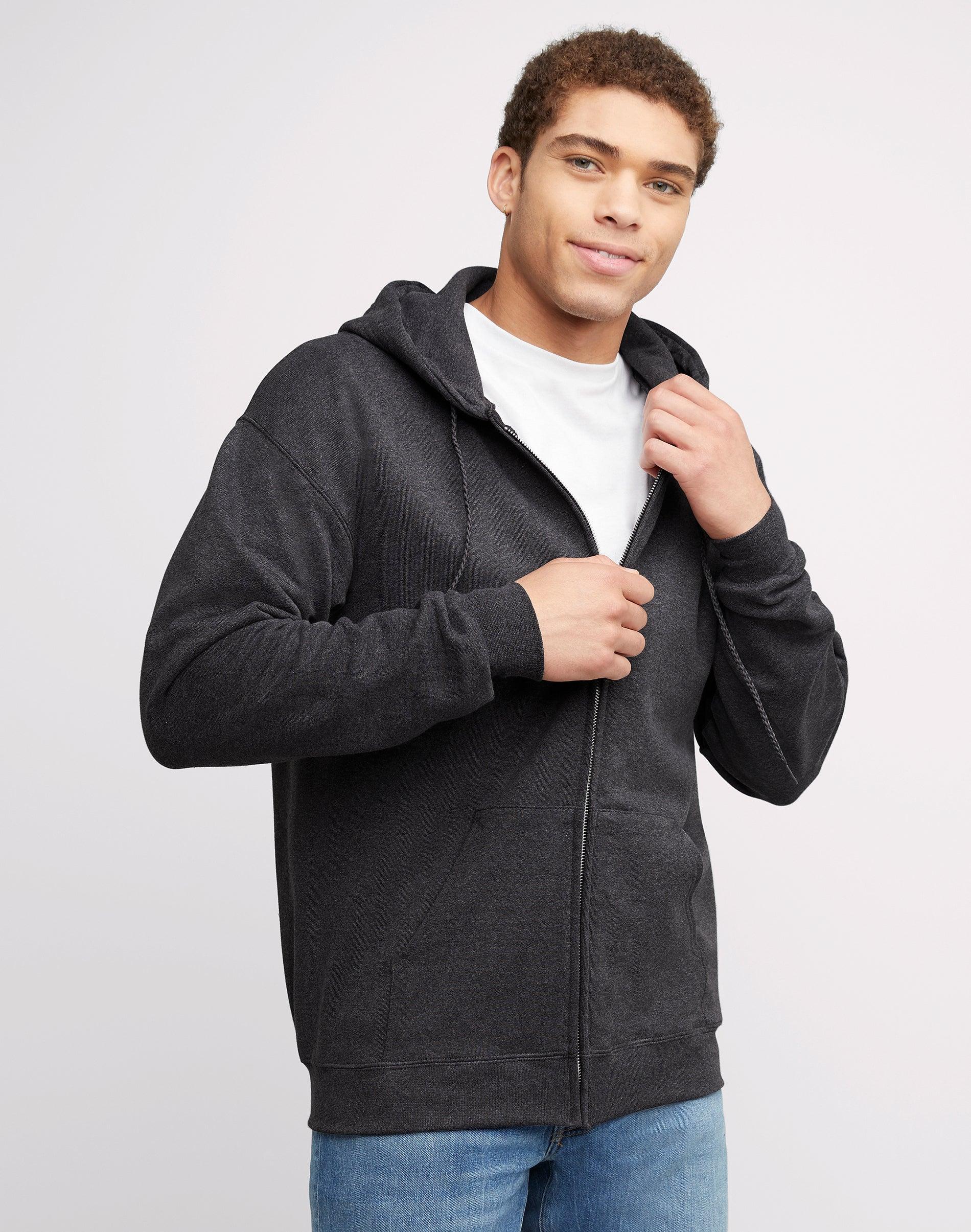 Hanes Ultimate Mens Full-Zip Heavyweight Fleece Hoodie Product Image