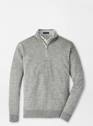 Peter Millar Crown Crafted Excursionist Flex Quarter Zip Merino Wool Blend Pullover Product Image