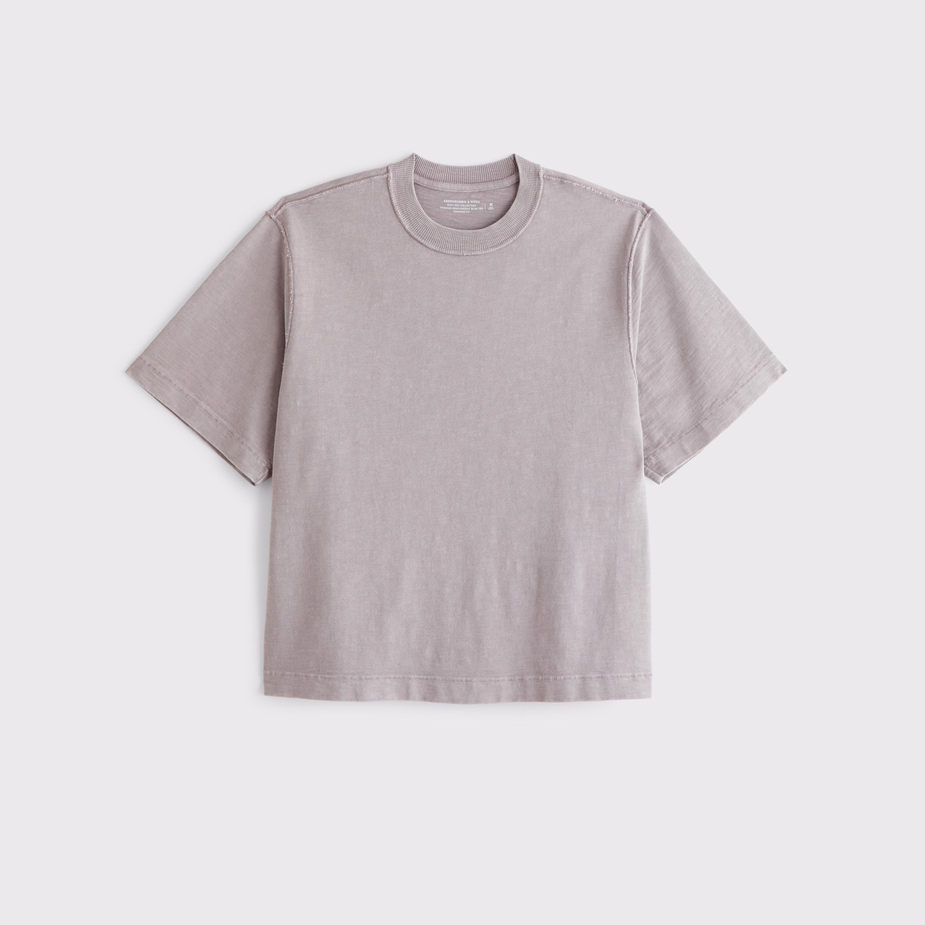 Premium Heavyweight Slub Cropped Tee Product Image