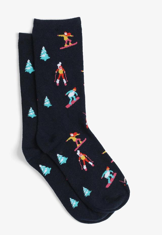 Maurices Womens Snow Skiers Crew Socks Blue Size One Size Product Image