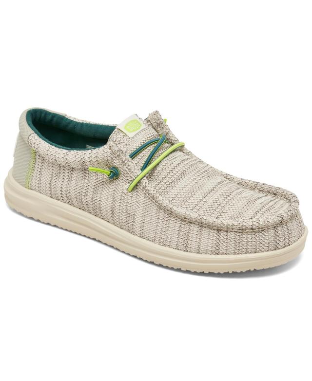 Hey Dude Mens Wally H2O Mesh Slip-on Casual Mocassin Sneakers from Finish Line - WHITE Product Image