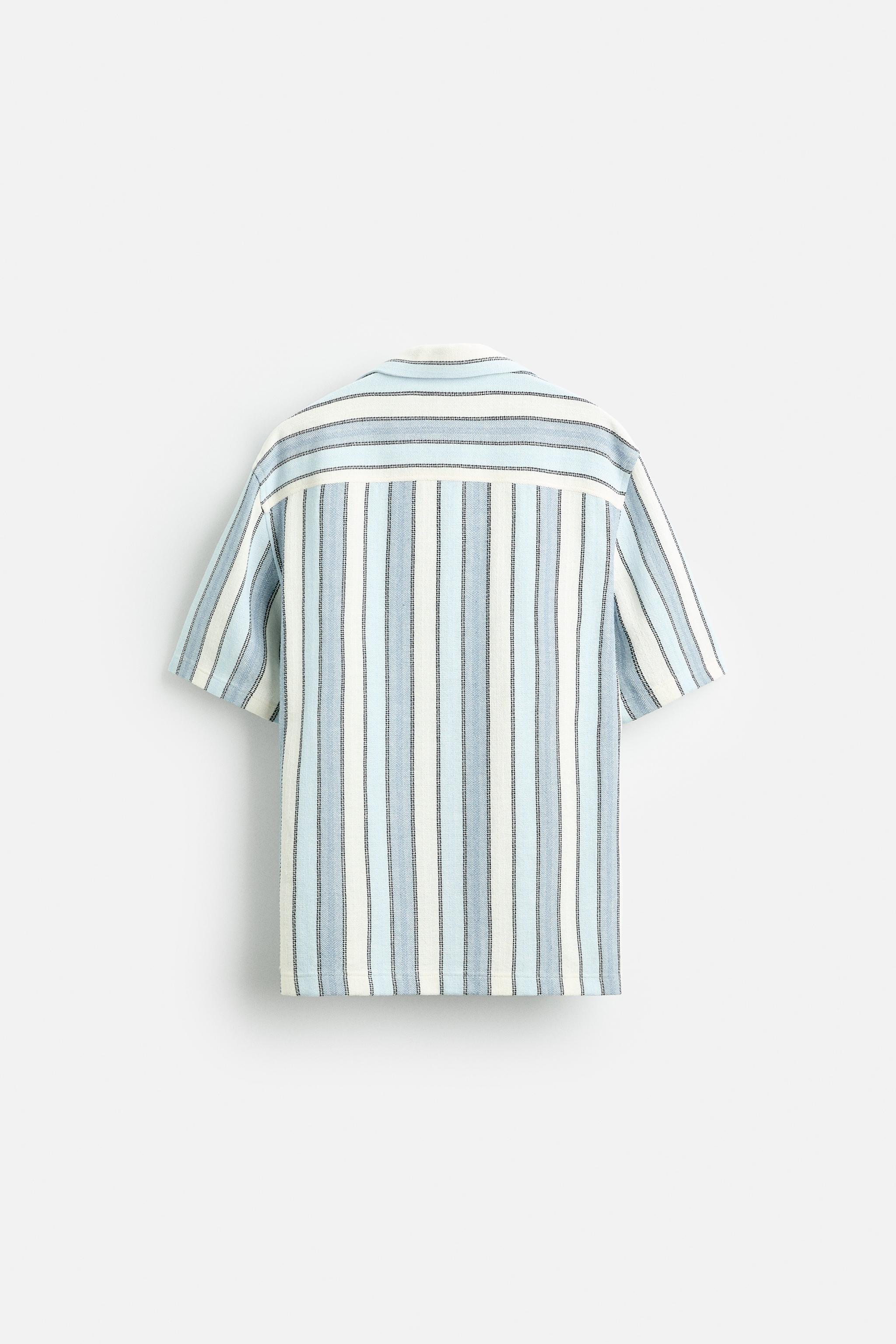 TEXTURED STRIPED SHIRT Product Image