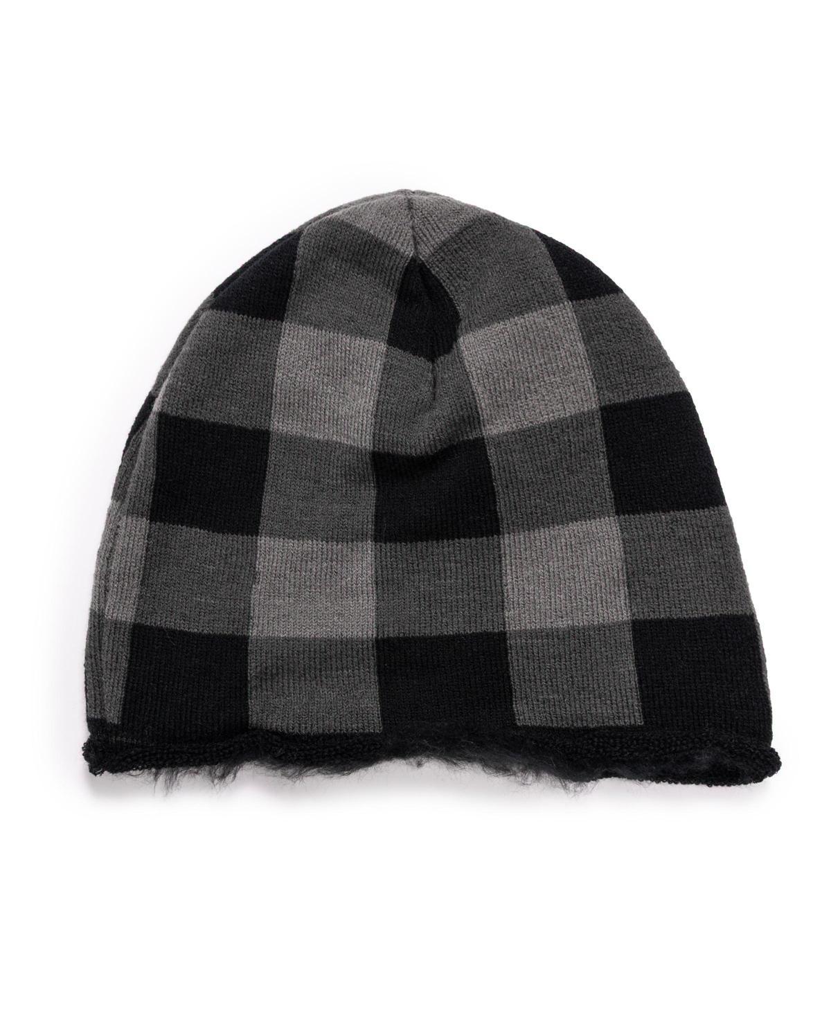 Mens MUK LUKS Heat Retainer Hat, Dark Grey Product Image