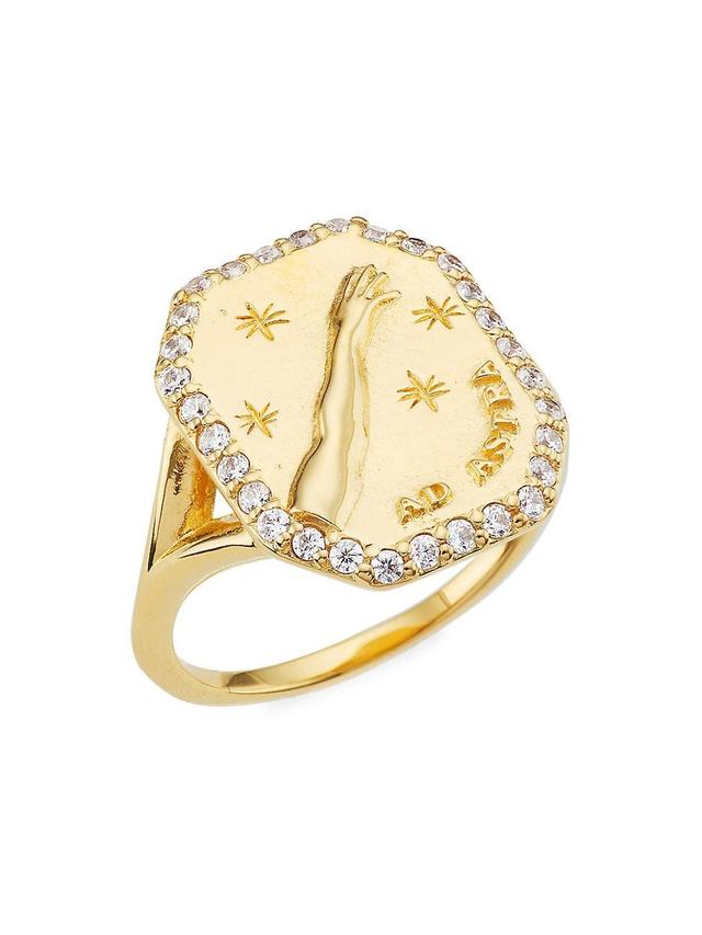 Womens Classics Cielo 18K-Gold-Plated & Cubic Zirconia Ring Product Image