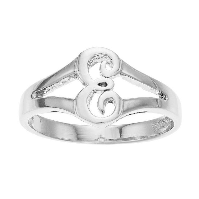 Traditions Jewelry Company Sterling Silver Initial Ring, Womens Product Image