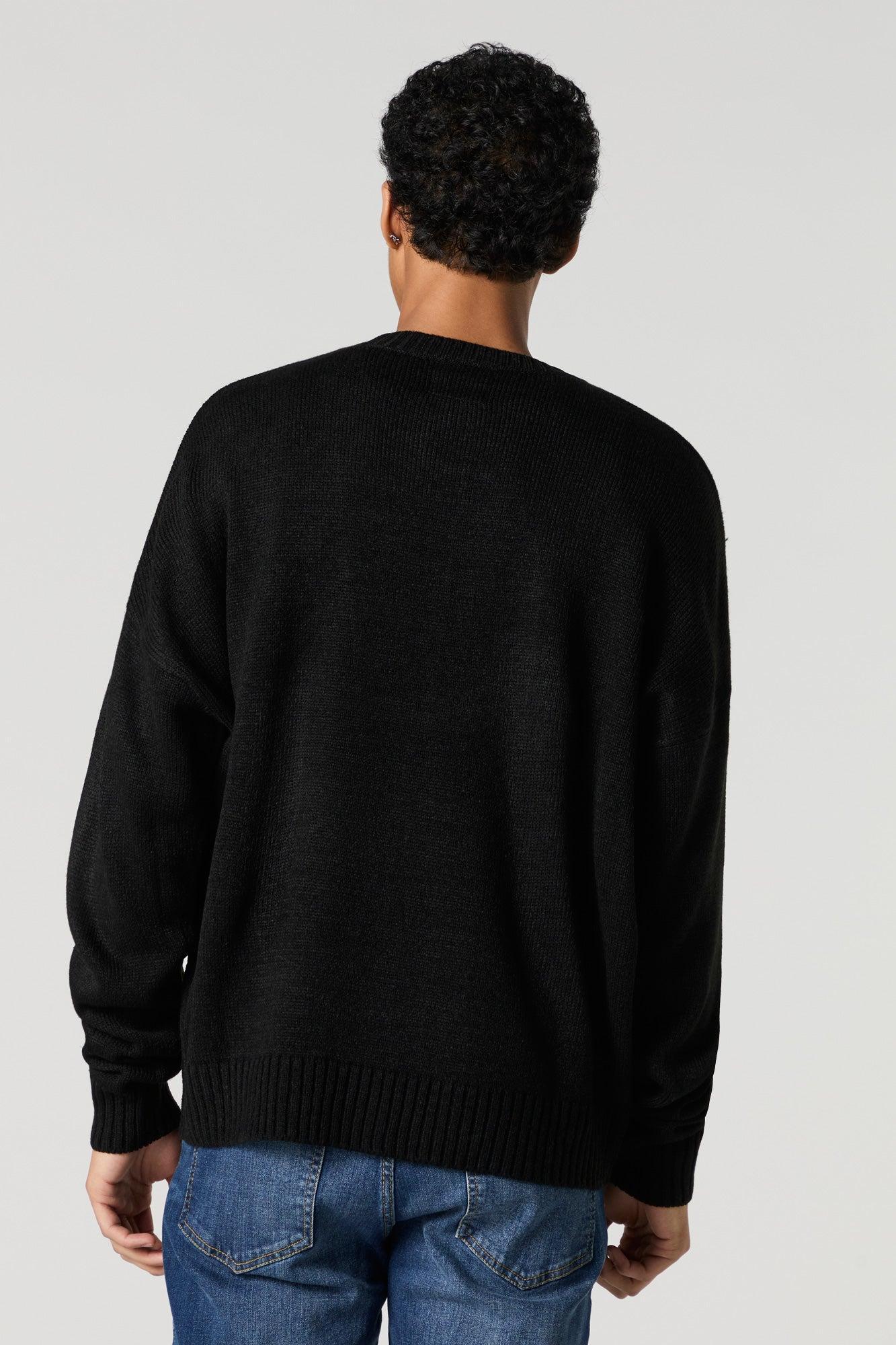 NY Jacquard Knit Relaxed Sweater Male Product Image