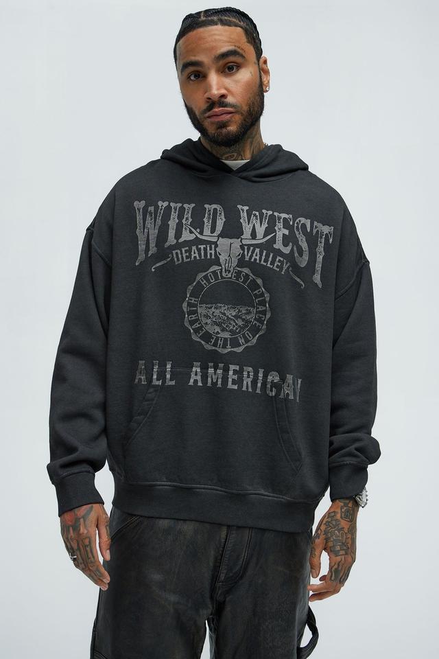 Tyson Wild West Oversized Hoodie - Black Product Image