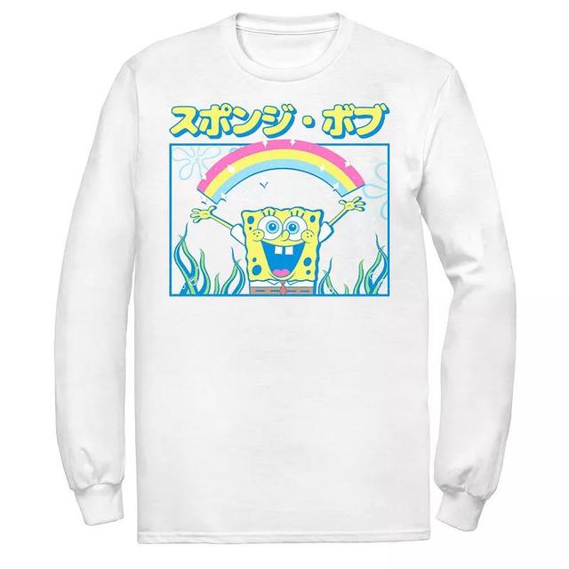 Mens Nickelodeon SpongeBob SquarePants Rainbow Kanji Poster Tee Product Image