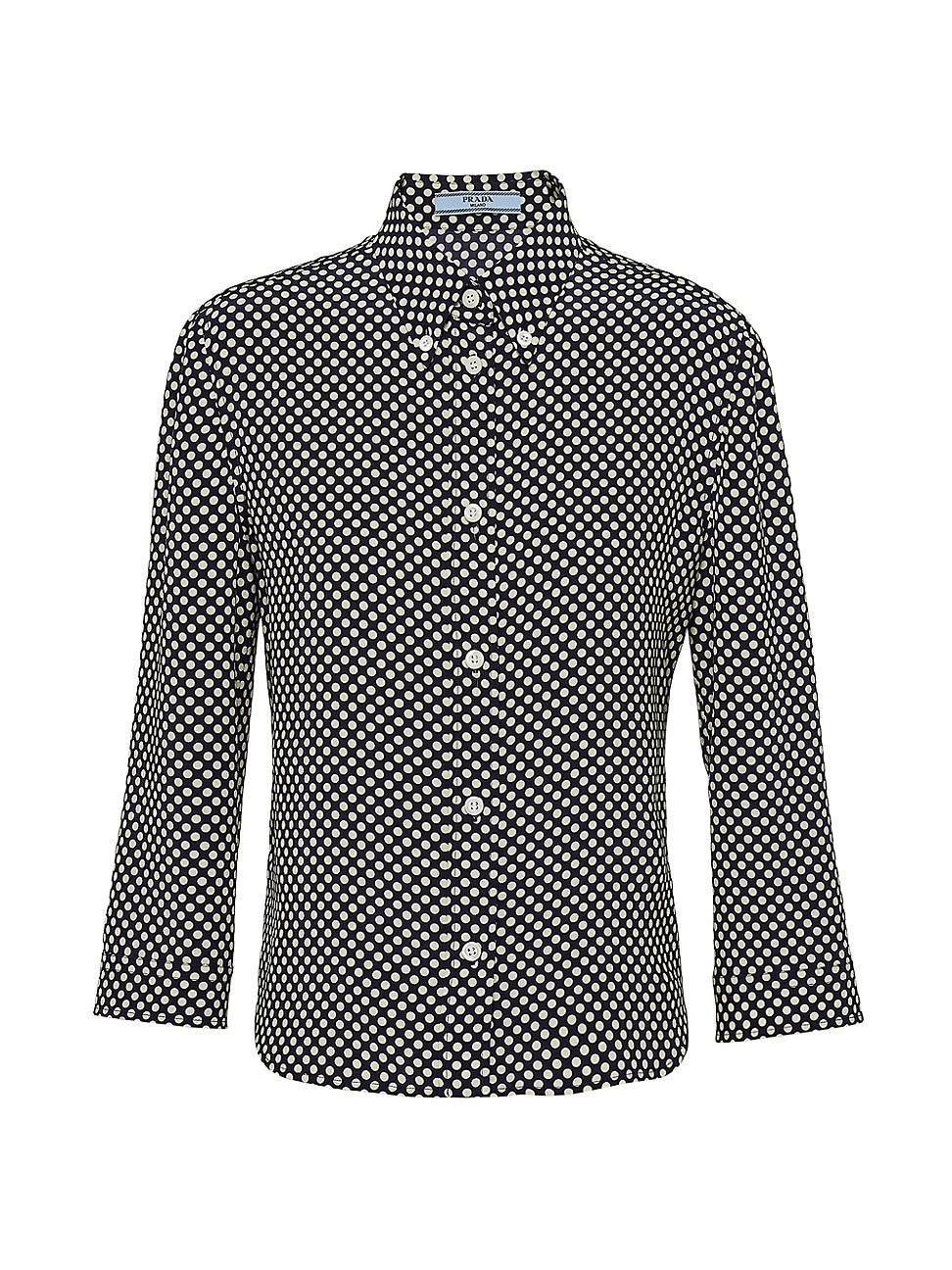 Womens Marocain Polka Dot Shirt Product Image