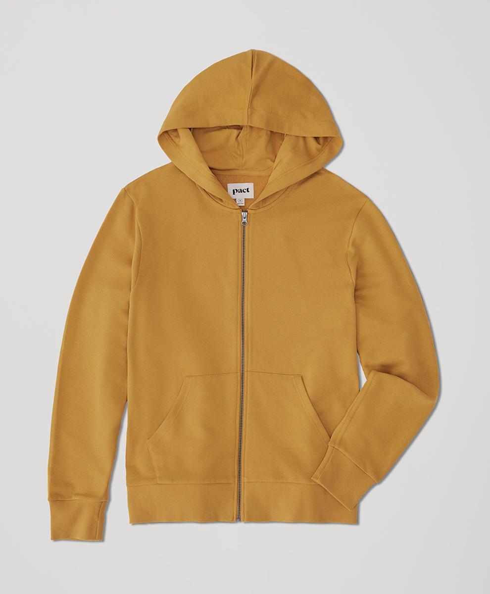 Mens Essential Loopback Terry Zip Hoodie M Product Image