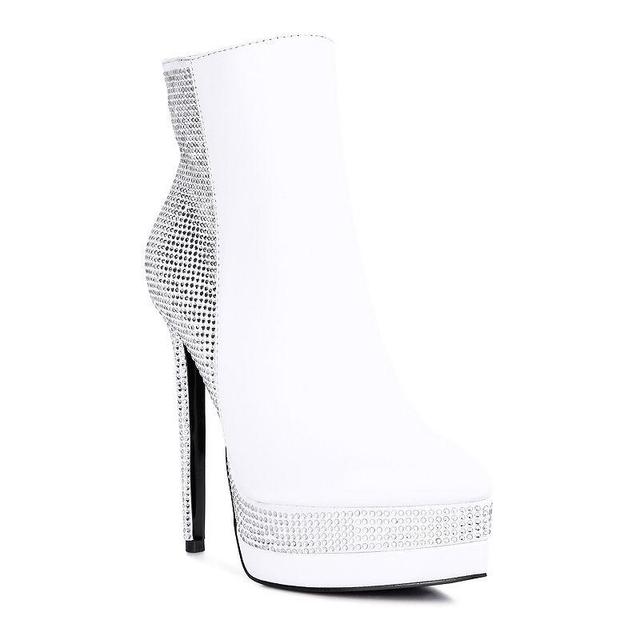 London Rag Encanto Diamante Womens Heeled Ankle Boots Product Image