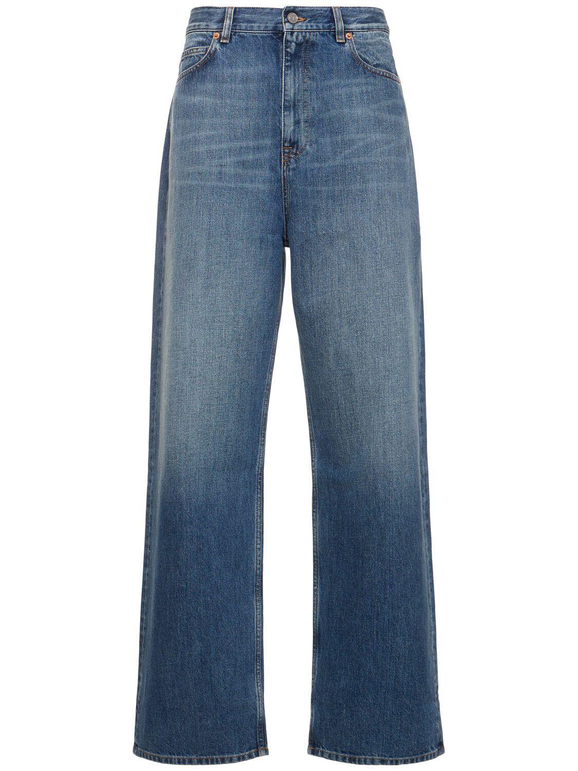 Denim Boyfriend Jeans In Blue Product Image