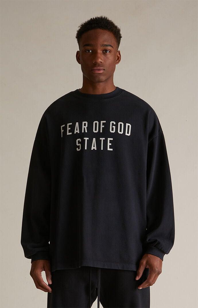 Fear of God Essentials Mens Heavy Long Sleeve T-Shirt - Product Image