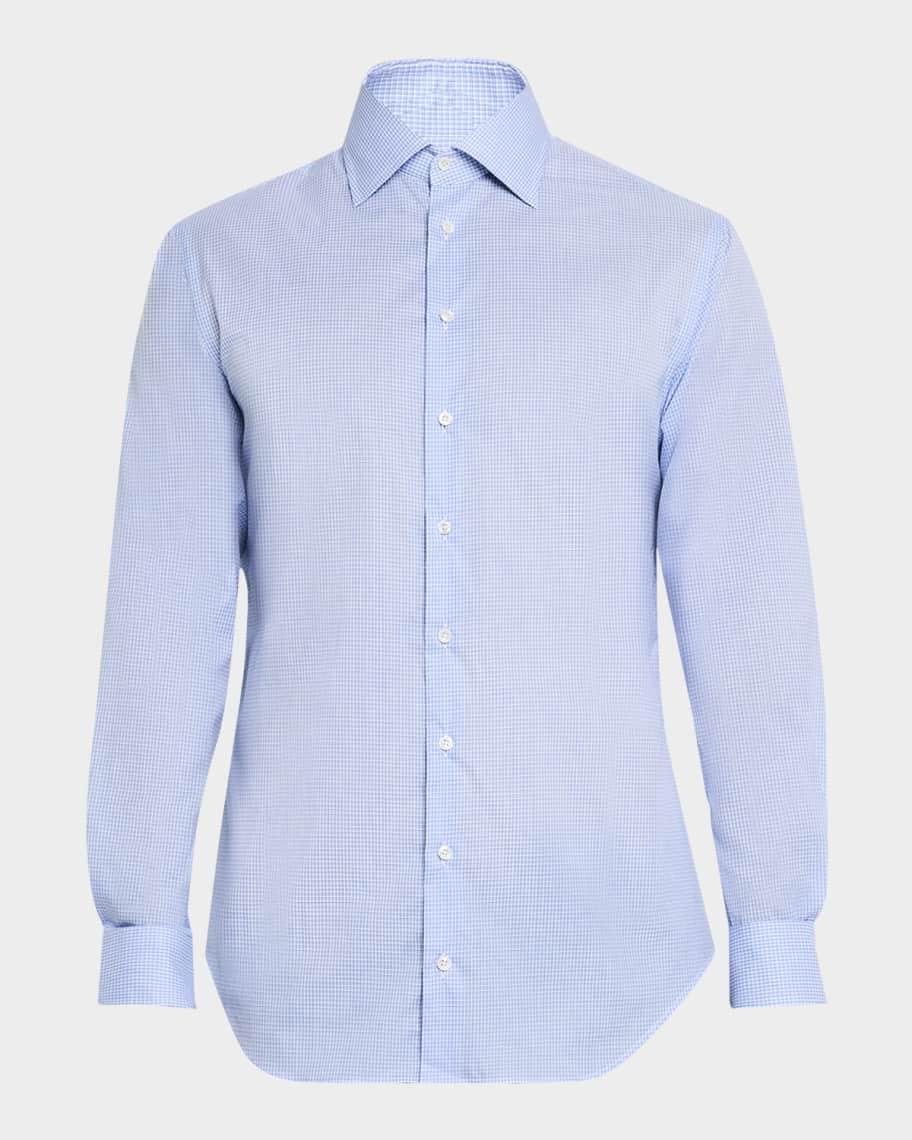 Mens Micro-Grid Dress Shirt Product Image