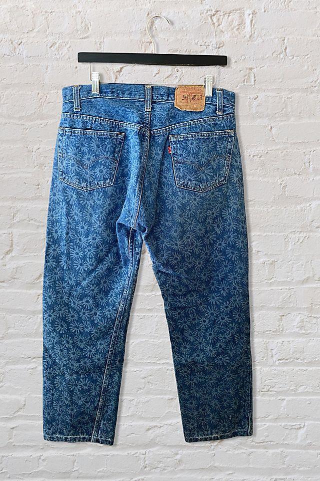 1980s Levis 501 Reworked Flower Print Jeans Selected By Ritual Vintage Product Image