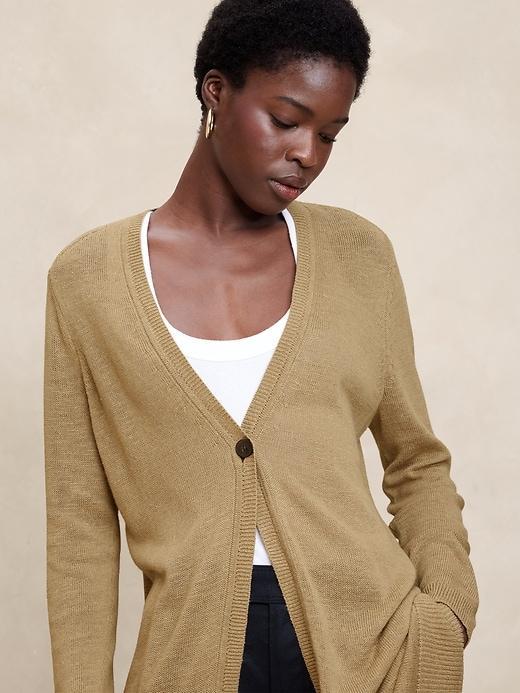 Pointelle Midi Cardigan Product Image