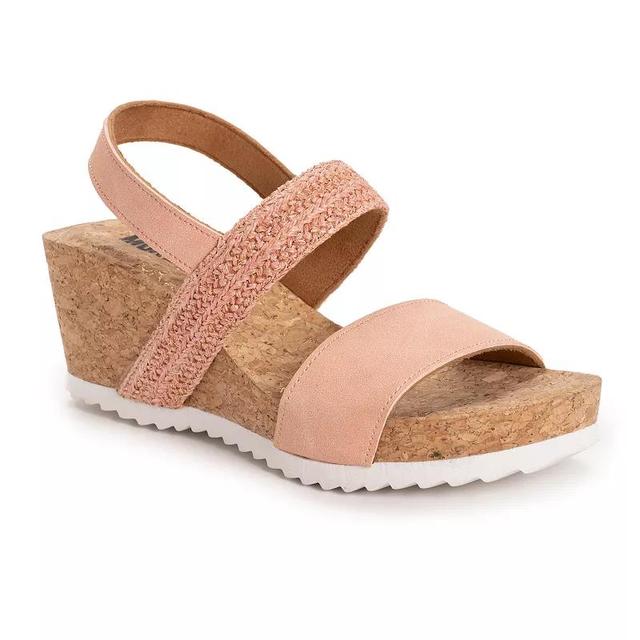 MUK LUKS Wendy Womens Wedge Sandals Product Image