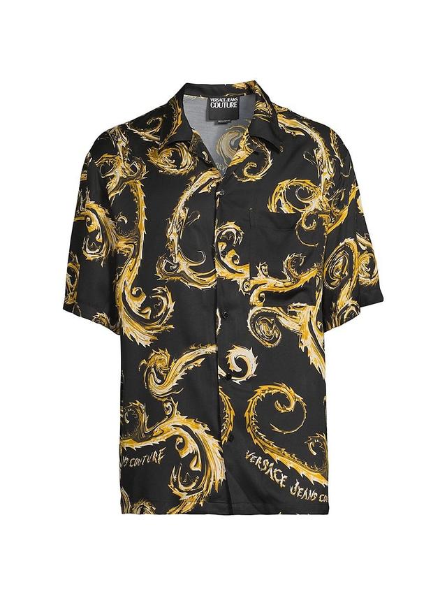 Mens Baroque Satin Camp Shirt Product Image