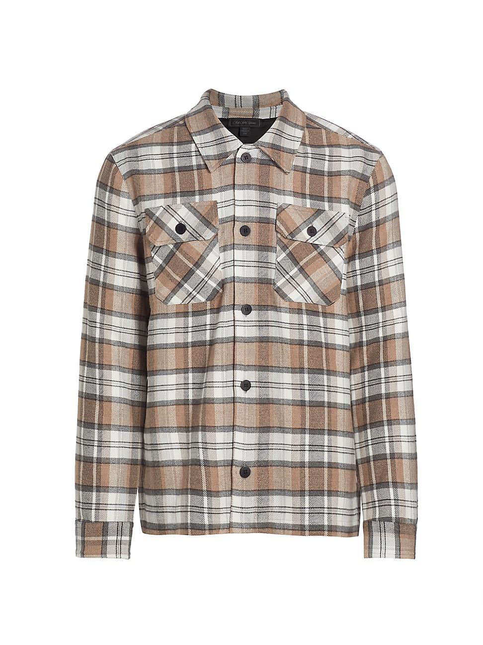 Mens COLLECTION Plaid Flannel Shirt Jacket Product Image