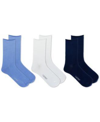 Lauren Ralph Lauren Womens Super Soft 3pk Roll-Top Socks Product Image