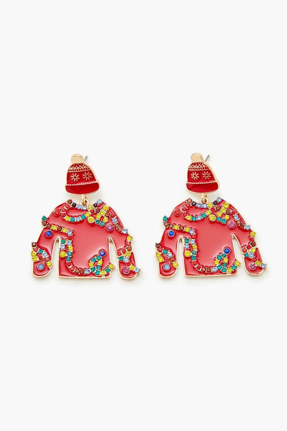 Christmas Sweater Drop Earrings | Forever 21 Product Image