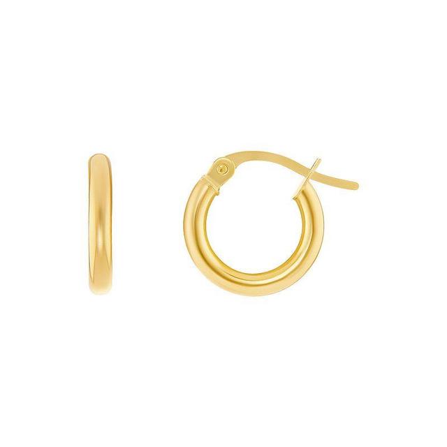 PRIMROSE 14k Gold Polished Hoop Earrings, Womens Yellow Gold Tone Product Image