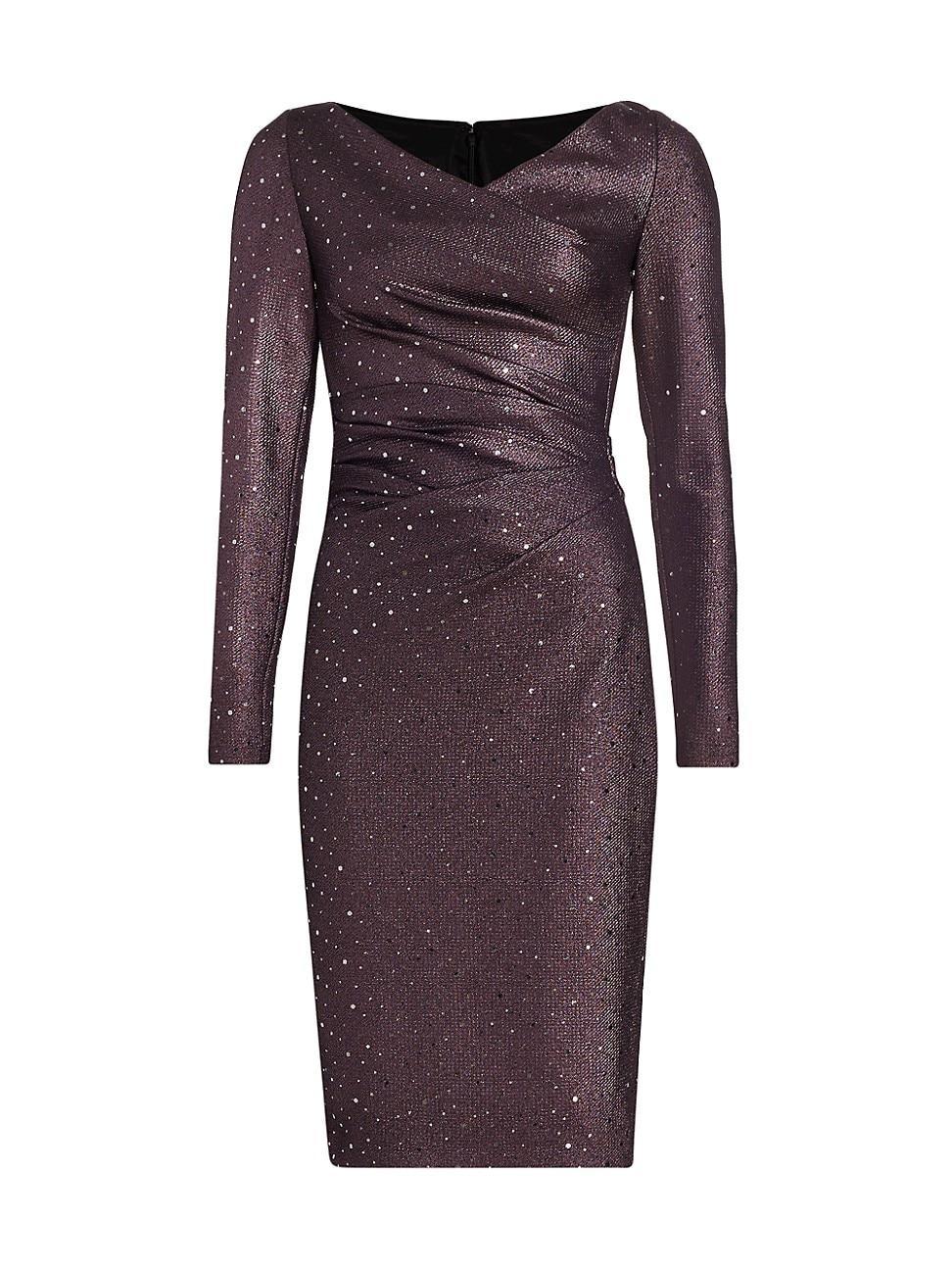 Womens Sequin Knee-Length Dress Product Image