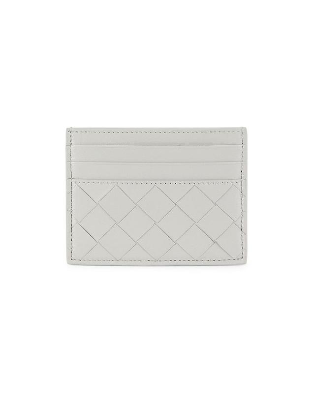 Womens Intrecciato Leather Cardholder Product Image