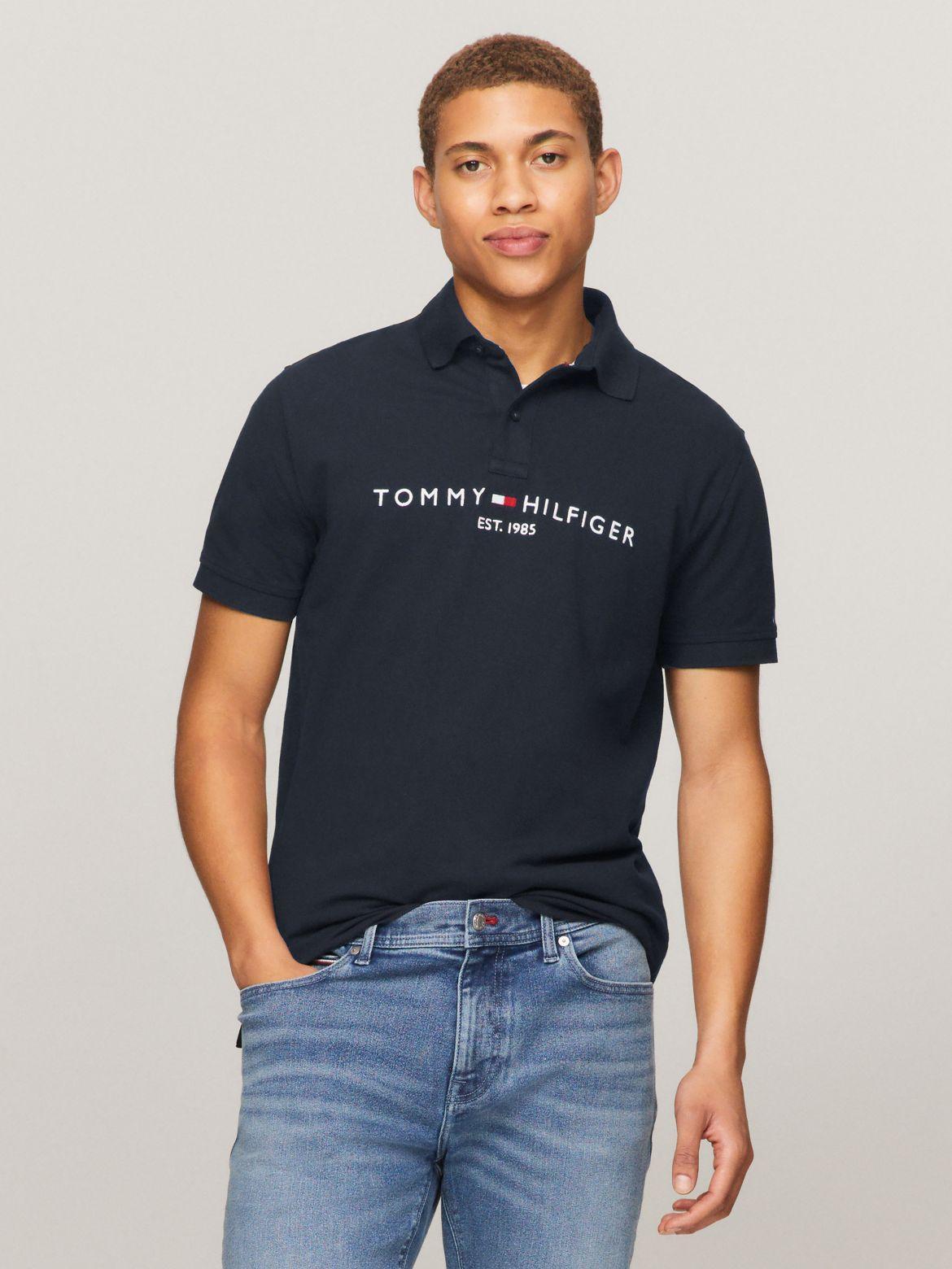 Tommy Hilfiger Men's Embroidered Tommy Graphic Regular Fit Polo Product Image