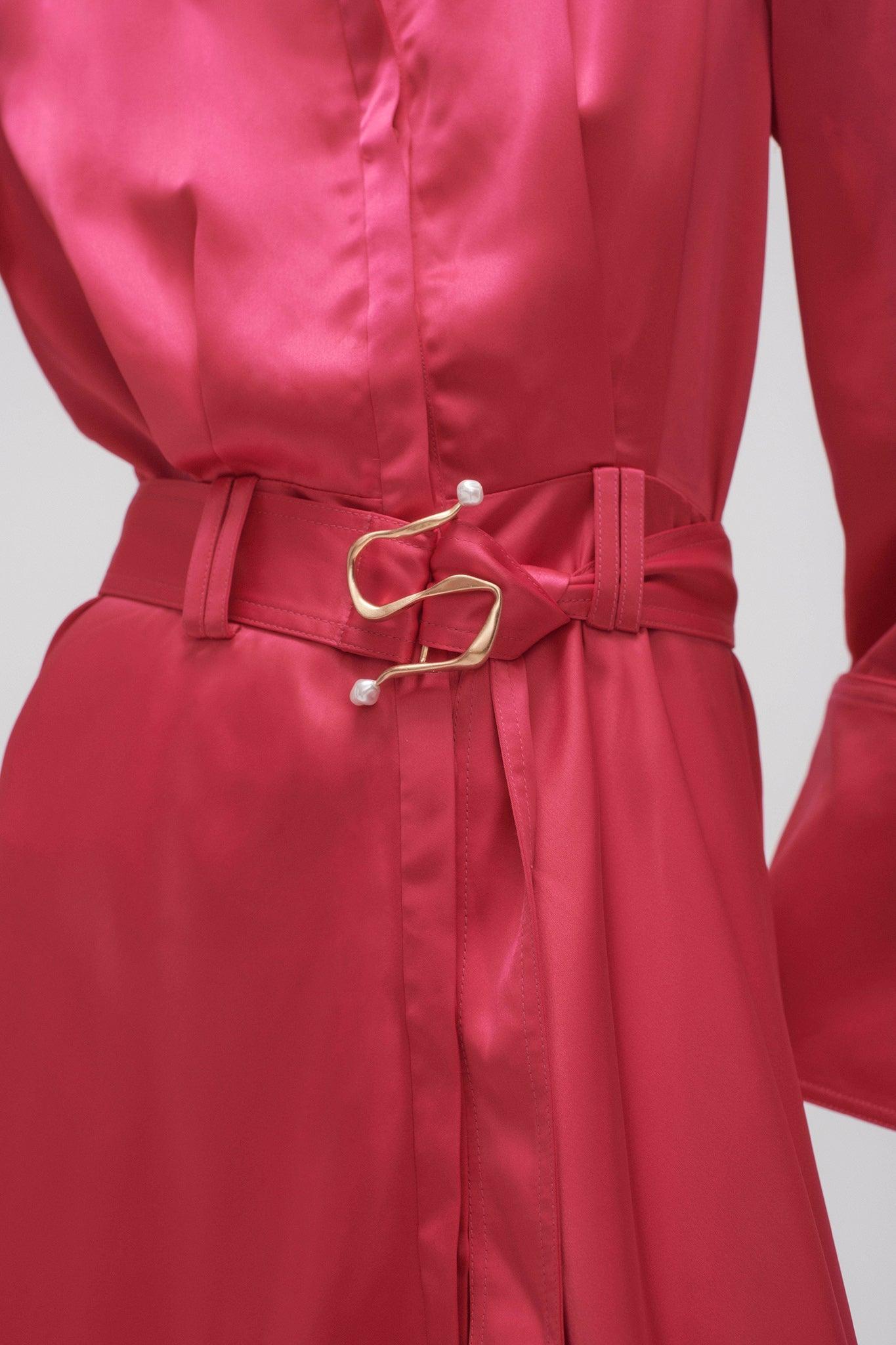 Echo Belted Midi Shirt Dress Product Image