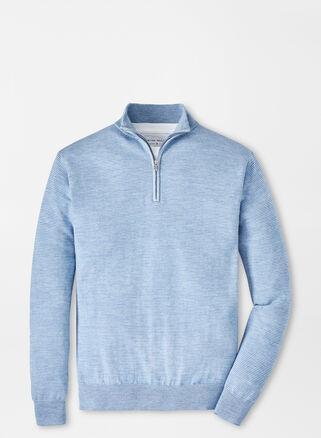 Mens Crown Canton Striped Quarter-Zip Sweater Product Image