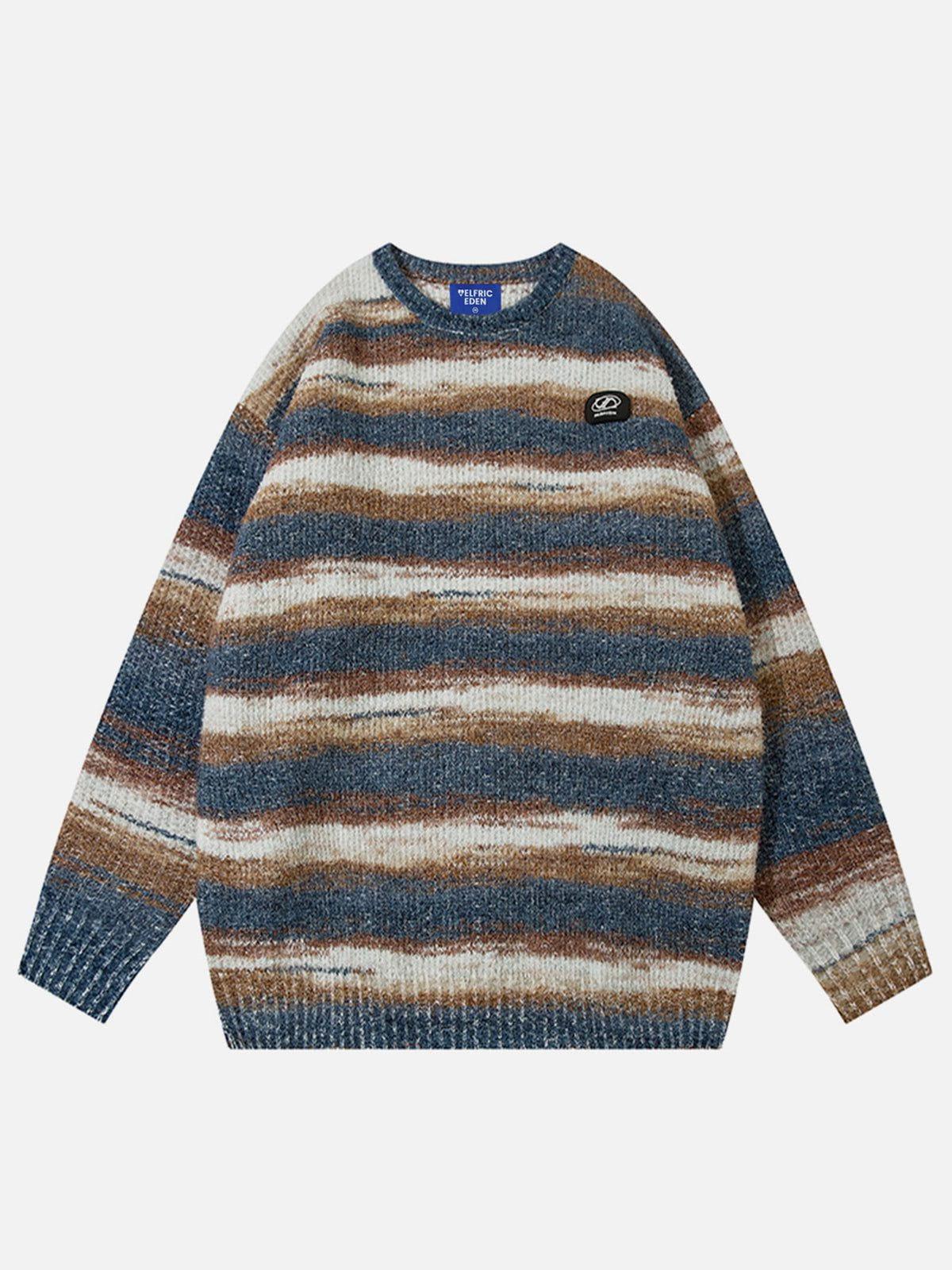 Aelfric Eden Color Blocking Stripes Sweater product image