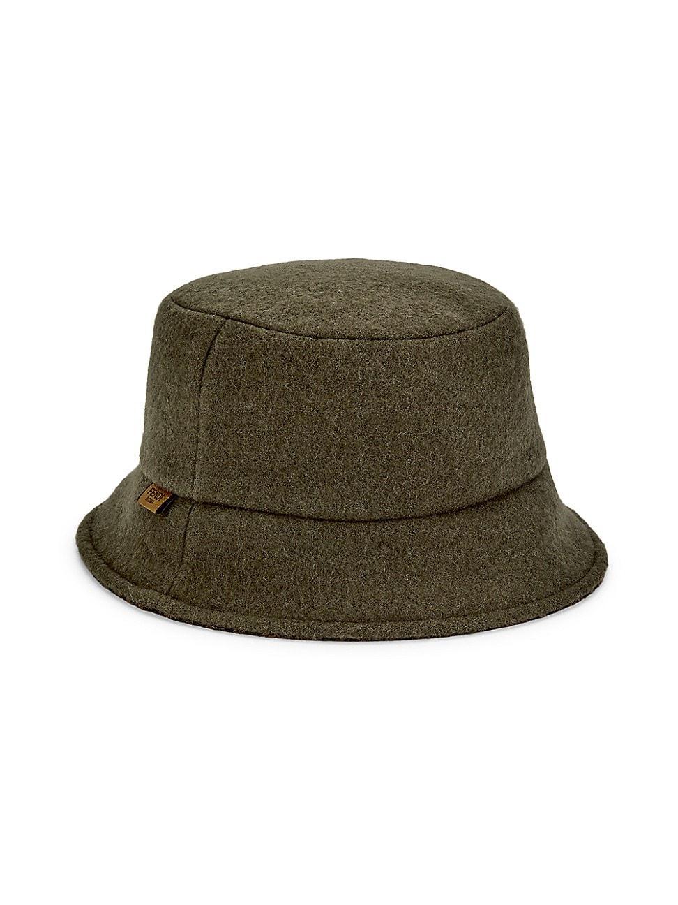 Womens FF Logo Wool Bucket Hat Product Image