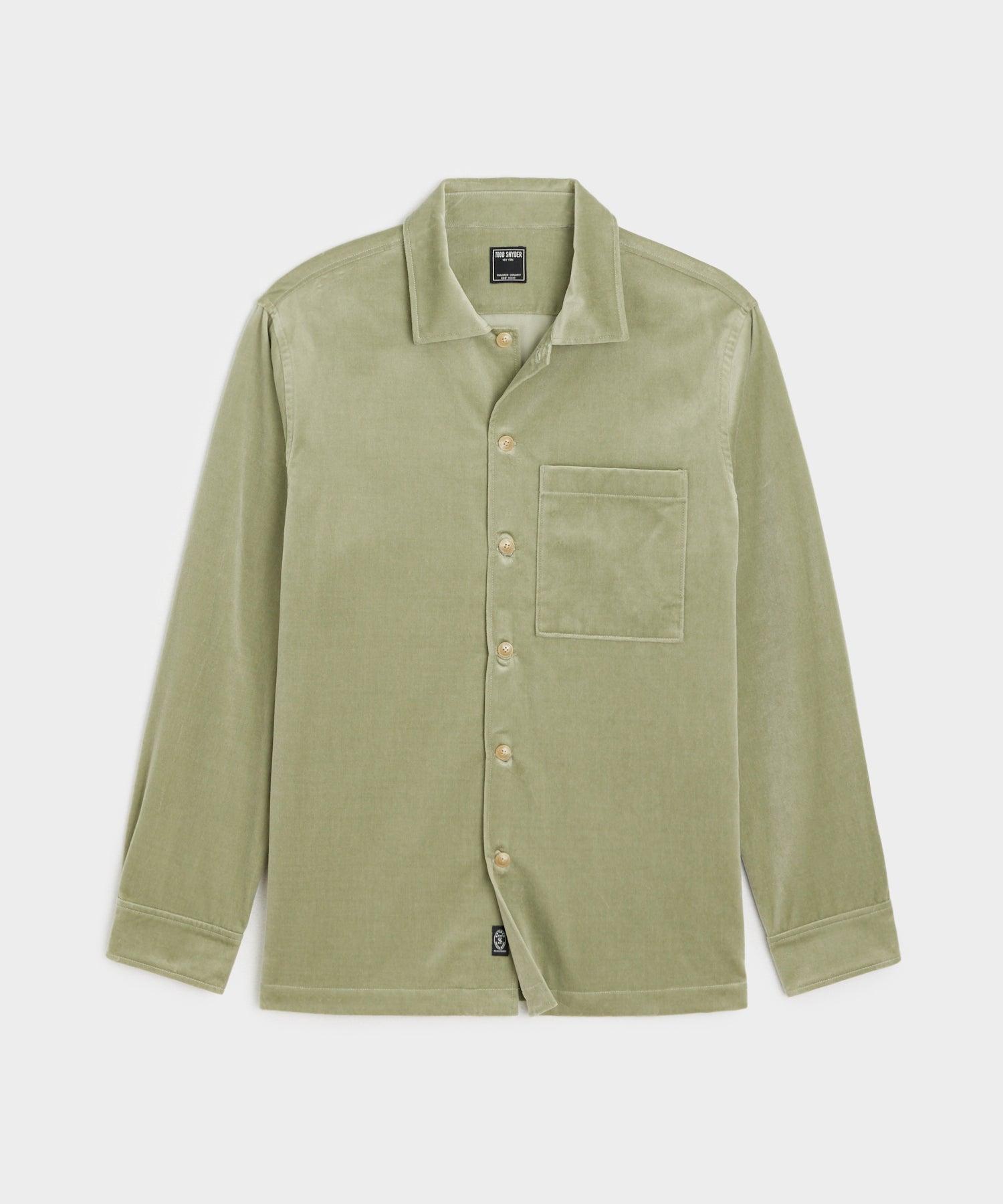 Italian Velvet Overshirt Product Image