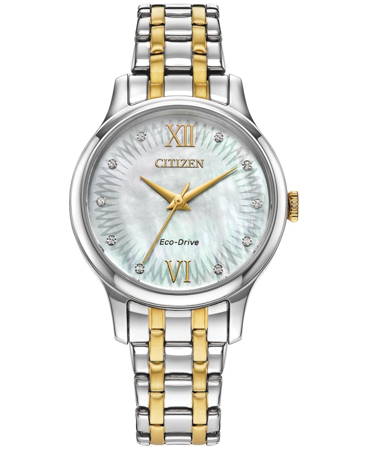 Citizen Eco-Drive Womens Classic Two-Tone Stainless Steel Bracelet Watch 31mm Product Image