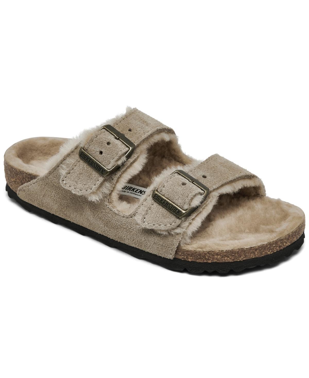 Birkenstock Womens Arizona Suede Shearling Sandals Product Image