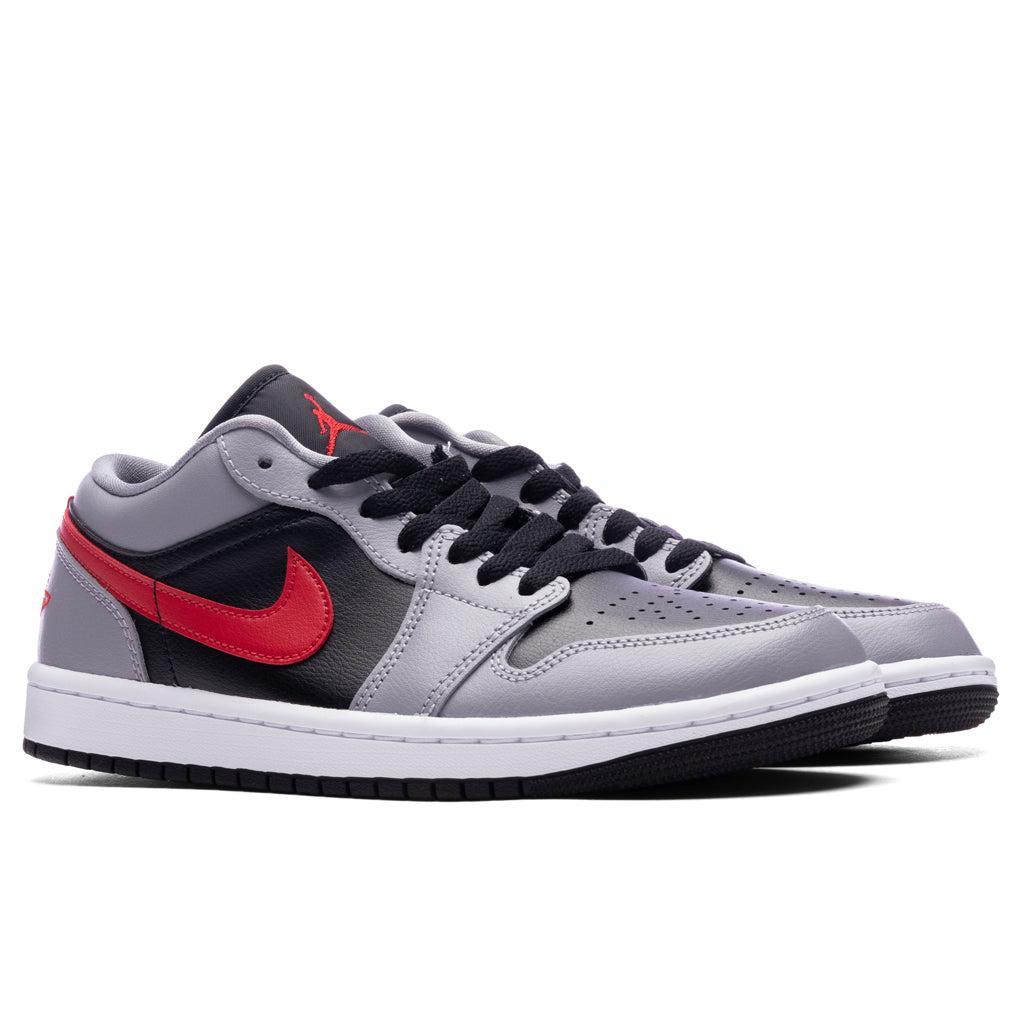 Air Jordan 1 Low Women's - Cement Grey/Fire Red/Black Female Product Image