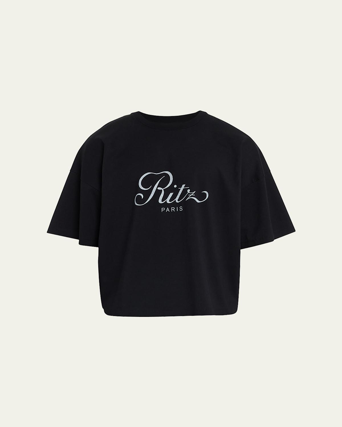 FRAME x Ritz Paris Mens Cotton Logo T-Shirt Product Image